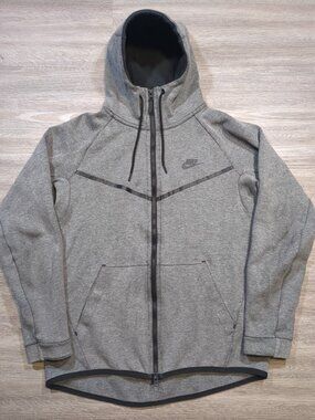 Nike Tech Fleece Windrunner Hoodie Men's Medium 805144-091 Heather Grey